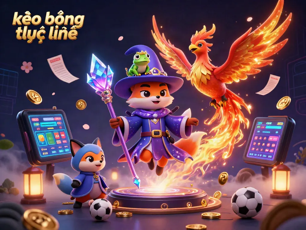 Engage with kèo bóng trực tuyến as the mystical wizard fox and phoenix explore thrilling betting opportunities