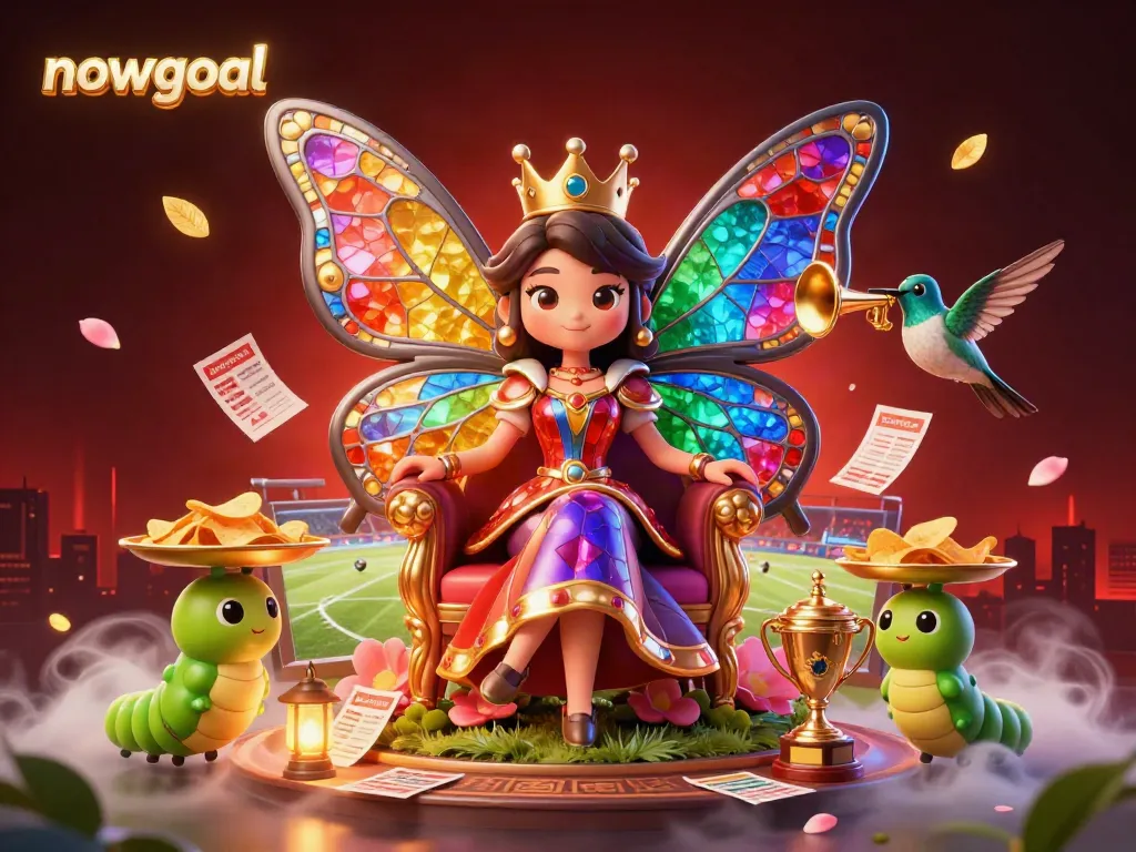 Engage in dynamic sports betting with nowgoal featuring vibrant cartoon characters and betting symbols.