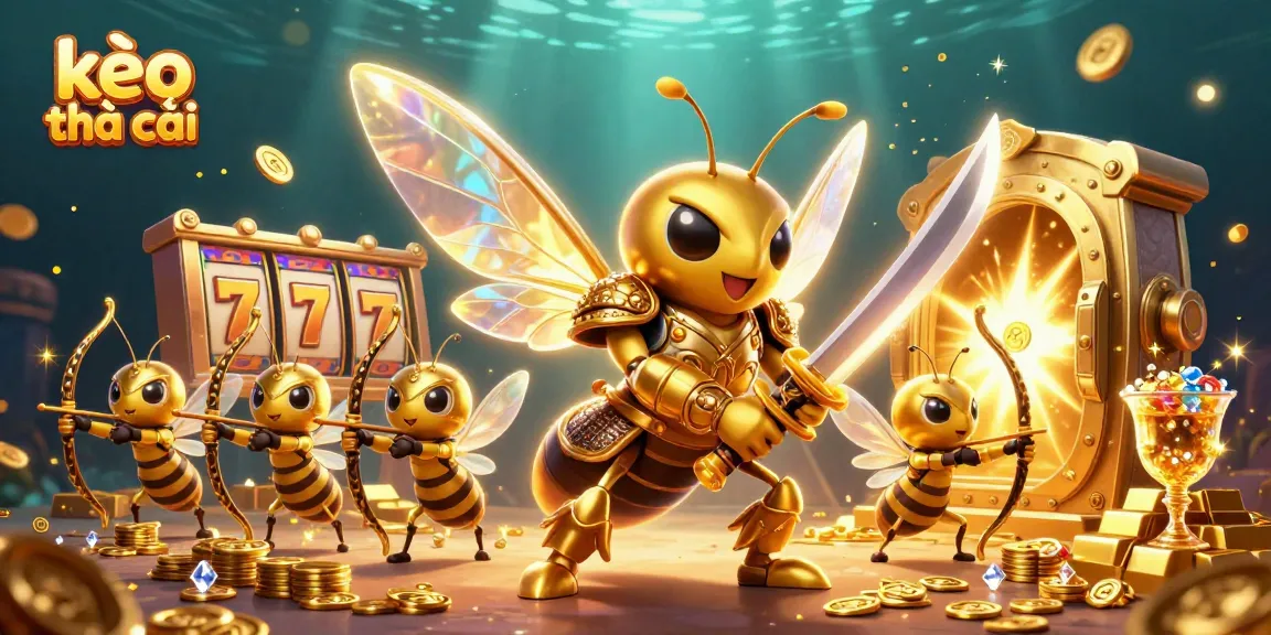 Engage with kèo nhà cái strategies in this exciting casino-themed illustration full of vibrant game elements.