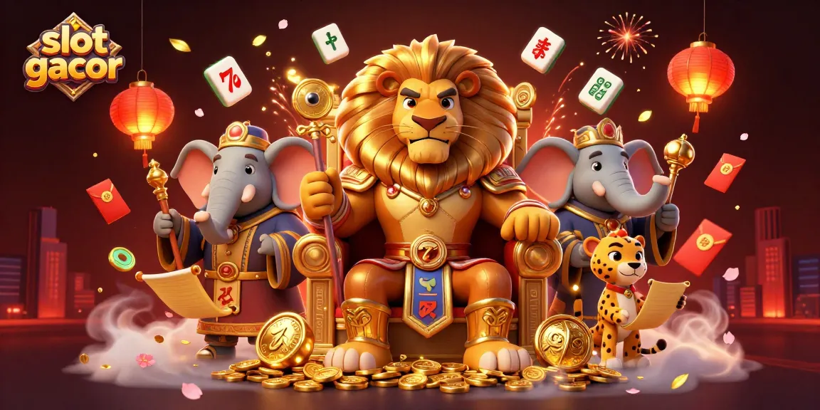 Experience the excitement of slot gacor as the lion king presides over spinning reels and lucky symbols.