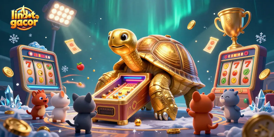 Spin the reels with link slot gacor, showcasing a thrilling scene of colorful slot machines and vibrant gaming elements.