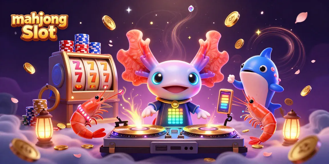 Players enjoying mahjong slot excitement with vibrant casino elements in a dynamic 3D scene.